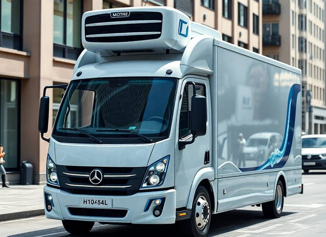 Camião isotérmico para transporte de mercadorias